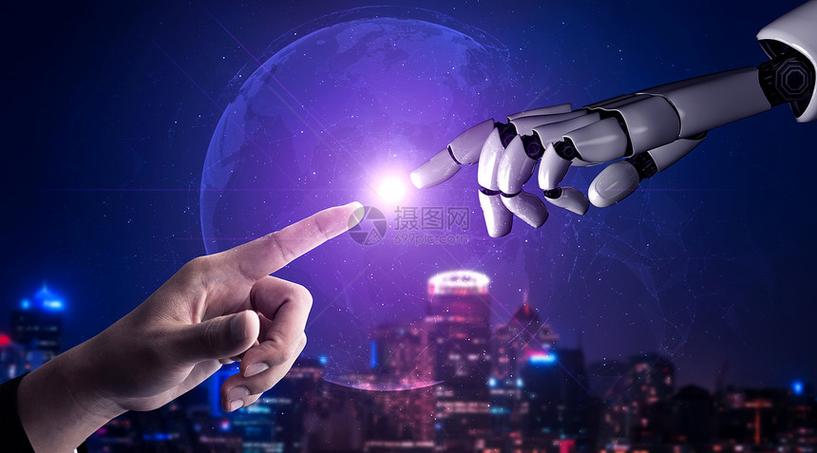 3d提供人工智能对机器人和的开发进行研究以促人们的未来生活数字据